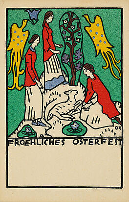 Oskar Kokoschka - Drei Maedchen Lamm und Paradiesvoegel, 80374-271, Van Ham Kunstauktionen