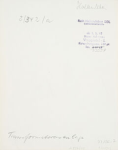 Ruth Hallensleben - Transformatorenanlage, 77186-7, Van Ham Kunstauktionen