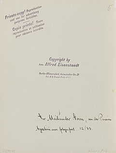 Alfred Eisenstaedt - Der Mailaender Dom von der Pension Agostini aus fotografiert, 70001-145, Van Ham Kunstauktionen