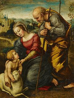 Flaemischer Meister - Die Heilige Familie mit dem Lamm, 59800-2, Van Ham Kunstauktionen