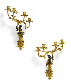 Frankreich - Paar Appliken mit Amoretten Louis XV, 81148-1, Van Ham Kunstauktionen