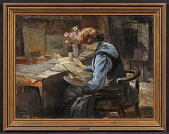 Fritz Gaertner - Malerin im Atelier, 76843-5, Van Ham Kunstauktionen