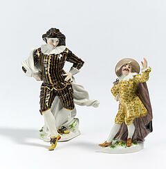 Meissen - Dottore Boloardo und Harlekin aus der Commedia dellArte, 75074-23, Van Ham Kunstauktionen