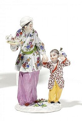 Meissen - Japanerin mit kleinem Jungen, 54884-6, Van Ham Kunstauktionen