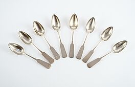 Minsk - Acht Loeffel mit Monogramm LO, 80357-6, Van Ham Kunstauktionen