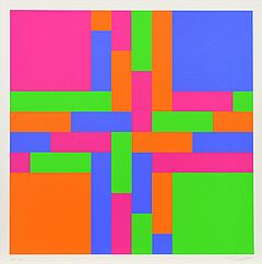 Richard Paul Lohse - Durchdringung von vier verschraenkten Farbgruppen 1970, 63231-19, Van Ham Kunstauktionen