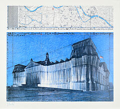 Christo Christo Javatscheff - <br ><br >Wrapped Reichstag Project for Berlin Platz der Republik Reichstag, 70001-102, Van Ham Kunstauktionen