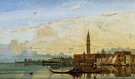 Henri Duvieux - Bacino San Marco mit Blick auf den Dogenpalast, 64189-1, Van Ham Kunstauktionen