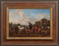 Jan van Huchtenburg - Im Reiterlager, 79107-1, Van Ham Kunstauktionen