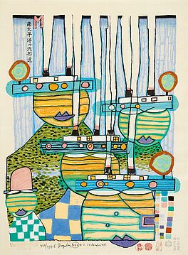 Friedensreich Hundertwasser - Pacific steamer, 57090-2, Van Ham Kunstauktionen
