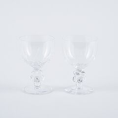 Rene Lalique - Set von 12 Weinglaesern und 6 Sektschalen mit Traubenstiel, 76757-6, Van Ham Kunstauktionen