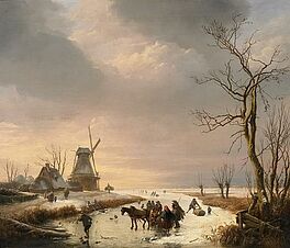 Eugene Verboeckhoven - Auf dem Eis, 50160-1, Van Ham Kunstauktionen