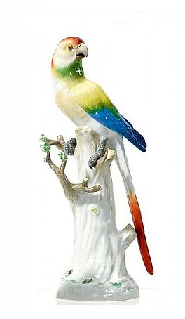 Meissen - Papagei auf Baumstamm, 55417-58, Van Ham Kunstauktionen