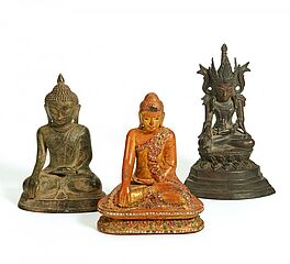 Buddha maravijaya und Buddha jambhupati mit dem Elixier des Lebens, 65569-10, Van Ham Kunstauktionen