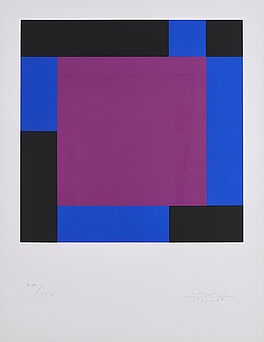 Max Bill - Purpurquadrat in gegenlaeufigen Progressionen, 70197-16, Van Ham Kunstauktionen