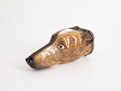 Pulverflasche in Form eines Hundekopfes, 75502-28, Van Ham Kunstauktionen