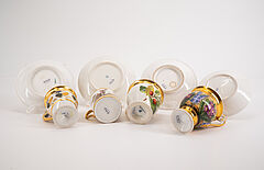 Verschiedene Herkunft - Vier Empire Tassen mit UT, 75134-10, Van Ham Kunstauktionen