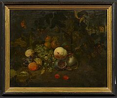 Jan Mortel - Stillleben mit Fruechten auf einem Waldboden, 73618-1, Van Ham Kunstauktionen