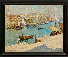 Konstantin Gorbatov - Bilck auf den Canal Grande in Venedig, 76939-1, Van Ham Kunstauktionen