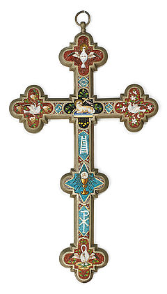 Kreuz mit Mikromosaik, 55525-1, Van Ham Kunstauktionen