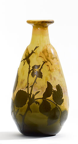 Daum Freres - Vase mit Rosendekor, 53604-8, Van Ham Kunstauktionen