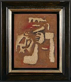 Willi Baumeister - Helle Formen auf Braun, 76000-304, Van Ham Kunstauktionen