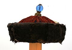 Offizieller Beamtenhut guanmao fuer den Winter, 66727-1, Van Ham Kunstauktionen