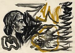 AR Penck Ralf Winkler - mm 4 Frauenkopf im Profil, 55768-38, Van Ham Kunstauktionen