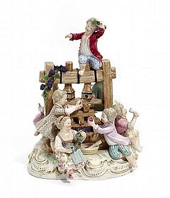 Meissen - Gruppe Die Weinpresse, 56049-31, Van Ham Kunstauktionen