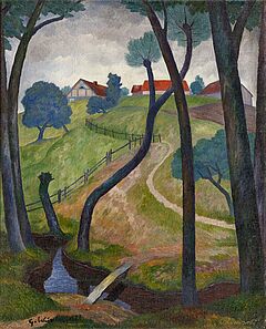 Gustav Wunderwald - Ostpreussenlandschaft Bruecke, 58364-2, Van Ham Kunstauktionen