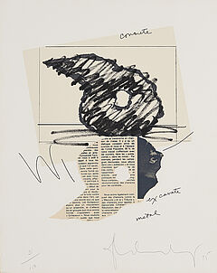 Claes Oldenburg - Study for Sculpture in the Form of an Inverted Q Above and Below Ground, 68432-6, Van Ham Kunstauktionen