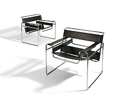 Zwei Armlehnsessel Wassily, 81535-21, Van Ham Kunstauktionen