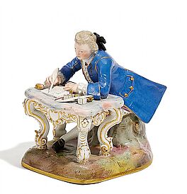 Meissen - Kavalier am Schreibtisch, 57052-38, Van Ham Kunstauktionen