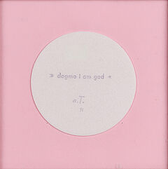 Andre Thomkins - Dogma I am God, 75837-1, Van Ham Kunstauktionen