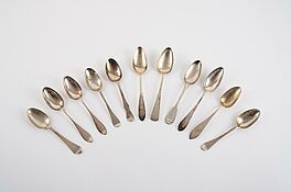 Gruppe von elf unterschiedlichen Speiselöffeln, 81418-3, Van Ham Kunstauktionen
