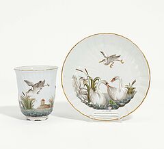 Meissen - Tasse und Untertasse aus dem Schwanenservice, 73185-26, Van Ham Kunstauktionen