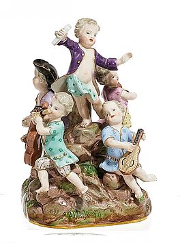 Meissen - Musikantengruppe, 56979-75, Van Ham Kunstauktionen