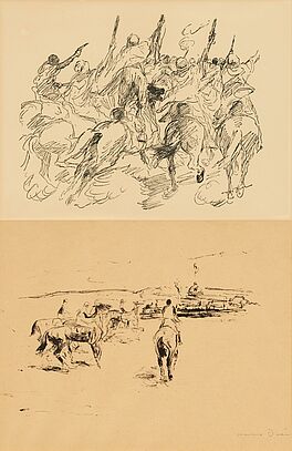 Zwei Lithografien mit Reiterdarstellungen, 79879-5, Van Ham Kunstauktionen