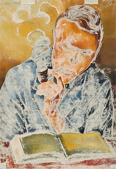 Christian Arnold - Lesender mit Pfeife, 75474-1, Van Ham Kunstauktionen