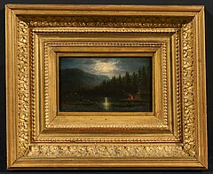 Dresdener Schule - Mondnacht am See, 75878-27, Van Ham Kunstauktionen