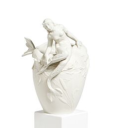 Nymphenburg - Jugendstil Vase mit Nixe, 80669-4, Van Ham Kunstauktionen