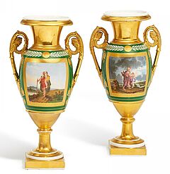 Frankreich - Paar Empirevasen mit biblischen Szenen, 58051-89, Van Ham Kunstauktionen