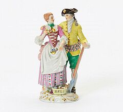 Meissen - Gaertnerpaar mit Blumen und Schaufel, 55812-7, Van Ham Kunstauktionen