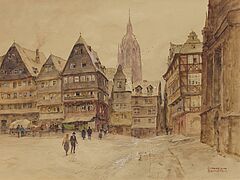 Edward Harrison Compton - 14 Aquarelle mit Stadtansichten, 76858-24, Van Ham Kunstauktionen