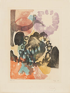 Ernst Wilhelm Nay - Omega rot, 70634-4, Van Ham Kunstauktionen