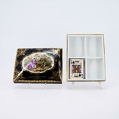 Meissen - Spielkartendose mit galanter Szene, 81741-3, Van Ham Kunstauktionen