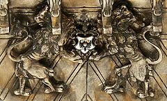 Hanau - Monumentaler Prunkaufsatz in Form eines Schiffs mit Koelner Wappen, 65774-1, Van Ham Kunstauktionen