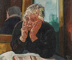 Max Kaus - Sinnende alte Frau, 69353-1, Van Ham Kunstauktionen