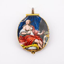 Augsburg - Ovales Medaillon mit Darstellungen der Lukretia und Kleopatra, 76922-28, Van Ham Kunstauktionen
