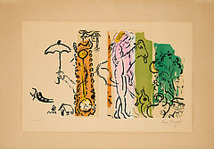 Marc Chagall - Paysage aux Isbas Aus Chagall par Jacques Lassaigne, 76951-17, Van Ham Kunstauktionen